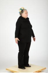 Whole Body Woman Casual Overweight Studio photo references